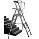 Mobile Telescopic Work Platforms on a white background